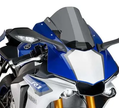 Immagine prodotto di Cupolino PUIG z-racing fumè scuro 335x290mm per Yamaha