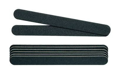 Immagine prodotto di Peggy Sage Lime per unghie professionali - Set di 8 lime, bifacciali, nere