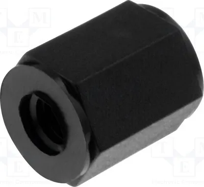 Produktbild von 10x Distanzmuffe mit Gewinde L: 15mm 188X15 Distanzhülsen aus Kuntoff sechskant  M5
