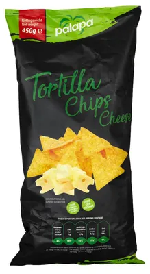 Zdjęcie produktu dla Palapa Cheese Chips chrupiąca kukurydziana przekąska o smaku sera 450g