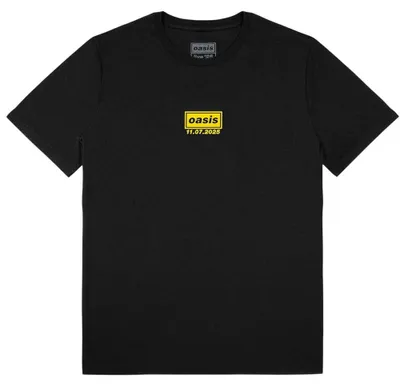 Produktbild von Oasis - "Manchester 11 July Event" T-Shirt für Herren/Damen Uni RO17462 (S) (Schwarz)
