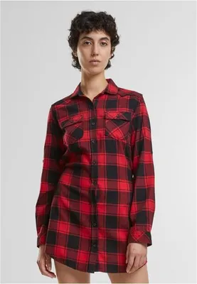 Produktbild von Brandit Damen Lucy Langarm-Shirt Größe L Farbe Rot/Schwarz