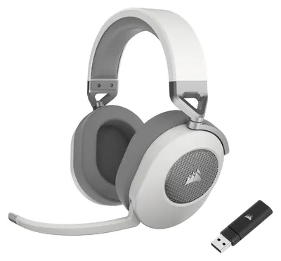 Produktbild von Corsair HS65, Kabellos, 20 - 20000 Hz, Gaming, 591 g, Kopfhörer, Weiß