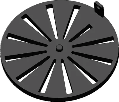 Produktbild von Kaminrost / Ascherost Ø 170x10mm passend für Hase **