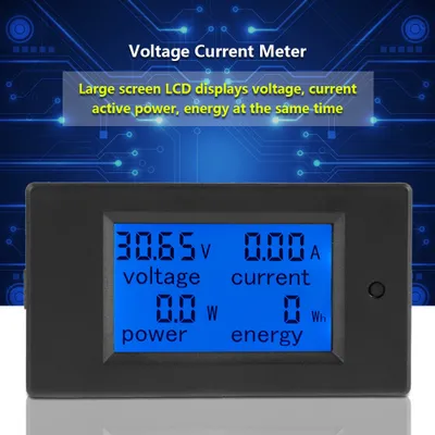 Immagine prodotto di Misuratore di corrente di tensione, misuratore di corrente, amperometro LCD, voltmetro digitale, misuratore di tensione digitale LCD