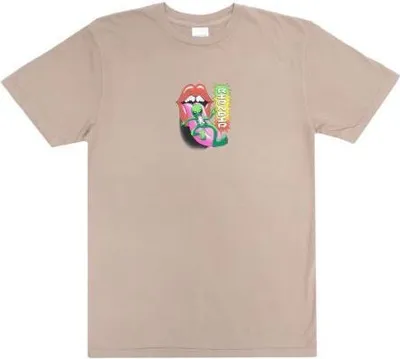 Produktbild von T-SHIRT RIPNDIP Happy Lickin - beige - M