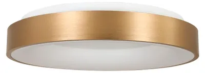 Produktbild von Steinhauer Deckenleuchte Ringlede 1-flammig Gold gebürstet/ Weiß 38x38cm