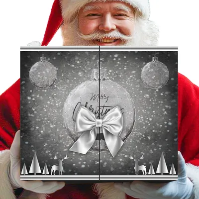 Produktbild von Adventskalender 2024 für Männer Geschenkideen Gadgets Scherzartikel Stilvoll Schwarz mit Weihnachtsmotiven 9230