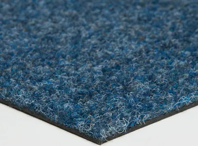 Produktbild von Selbstliegende Teppichfliesen für Messe und Büro Nadelfilz Teppich Fliesen blau 50x50 cm Nadelvlies Teppichboden als Fliesen ideal als Messeboden (1m²)