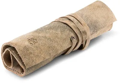 Produktbild von Leder-Schreibbeutel für Accessoires und Utensilien - Manuell gefertigte Leder-Schutzhülle - Beige Antiquedesign