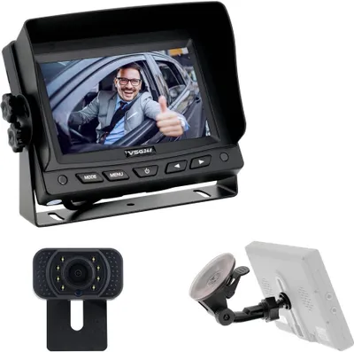 Produktbild von 5" PKW-Set PILOT PRO HD | 1080P HD Nummernschild Kamera kabelgebunden RVS-24592