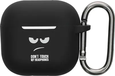 Produktbild von kwmobile Hülle kompatibel mit Apple Airpods 4 Hülle - Silikon Kopfhörer Schutzhülle Case Cover Weiß Schwarz Schwarz