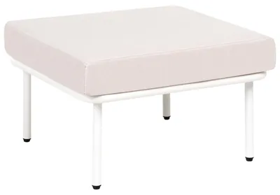 Obrázek produktu pro BELIANI Taburet podnožka světle béžový polstr moderní rustikální styl zahrada terasa balkon