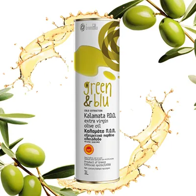 Produktbild von Green&blu, Extra Natives Olivenöl Kalamata, Olivenöl 1L, Griechisches Olivenöl, griechische lebensmittel, olivenöl griechenland, Olivenöle, Oliven öl