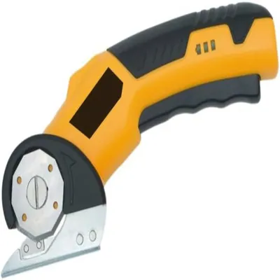 Elektrische Schere, kabellos, USB-C, 6 mm Schnitttiefe, gelb