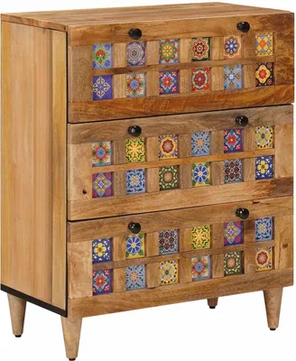 Image de Buffet Nature 60 x 33 x 75 cm en bois massif de manguier
