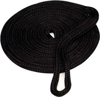 Obrázek produktu pro Seachoice pletené nylonové lano 13 mm černé 7,6 m černé 7,6 m