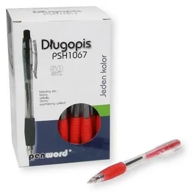 Image de Stylo à bille rouge (50 pièces)