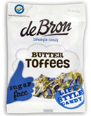 Produktbild von de Bron Butter Toffees sugarfree 70g