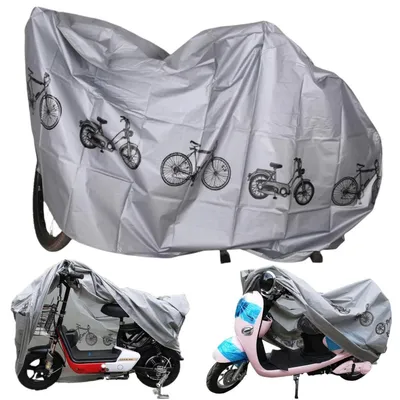 Image de Garage pour vélos, imperméable, dimensions 210x100 cm, protection UV pour vélos et motos