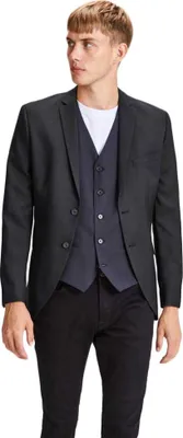 Produktbild von Jack & Jones 12141107, Elasthan, Polyester, Wolle, Schwarz