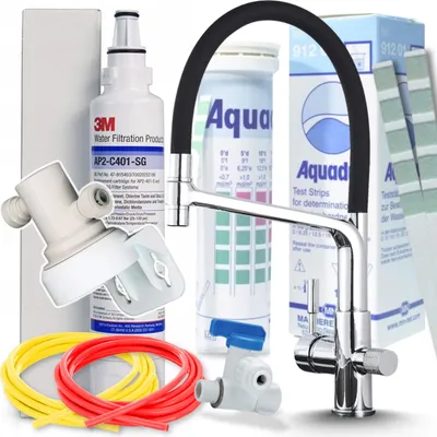 Immagine prodotto di Rubinetto da cucina a 3 vie Ari Flexible, con doccetta estraibile e beccuccio girevole 360, per acqua filtrata, cromo