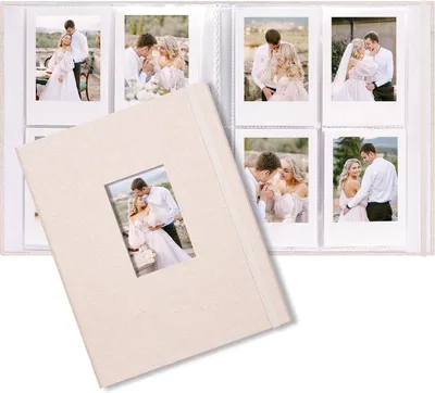 Produktbild von Polaroid Mini Fotoalbum – 208 Fotos – Kompatibel mit Fujifilm Instax Mini 9-11-12, Evo und Polaroid Snap (beige)