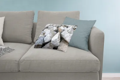 Produktbild von MuchoWow® Zierkissen Sofakissen Wohnzimmer Dekokissen 60x40 cm Beton - Steine - Kopfkissen - Polster mit Foto