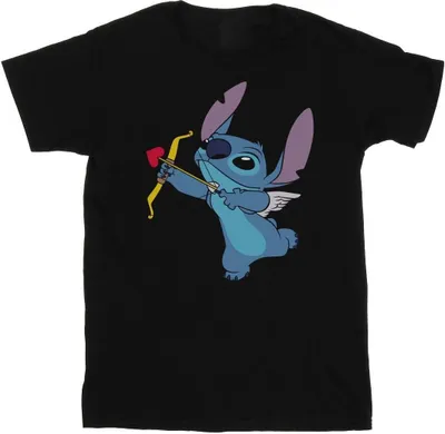 Produktbild von Disney - "Cupid Valentines" T-Shirt für Damen BI29737 (S) (Schwarz)