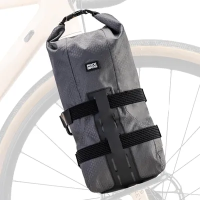 Image de ROCKBROS Porte-bagages pour fourche avant Sacoche de vélo Sacoche de porte-bagages hydrofuge 2,7 L pour VTT, vélo de course