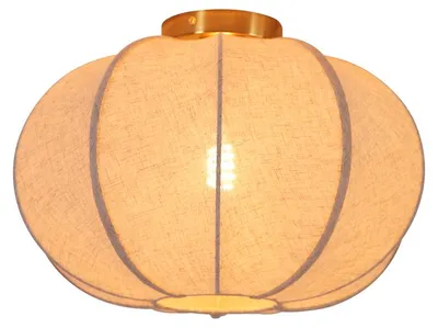 Produktbild von Olucia - AGNES - Deckenleuchte - Beige / Messing