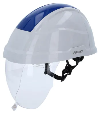 Zdjęcie produktu dla KS TOOLS Kask ochronny z osłoną twarzy niebieski - 117.0135