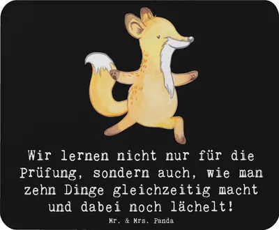 Produktbild von Mr. & Mrs. Panda Mouse Pad Auszubildende Lächeln - Schwarz - Geschenk, Berufsausbildungsphase, computermatte, Berufe, Berufsliebe, Berufsgestaltung, Beruf, Berufsprodukte