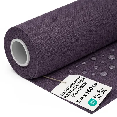 Produktbild von Polyesterstoff wasserdicht Stoff Meterware 5 m x 160 cm - markisenstoff markisenstoffe canvas und polsterstoff möbelstoff futterstoff segeltuch und vorhangstoff Bordeaux eco-Leine