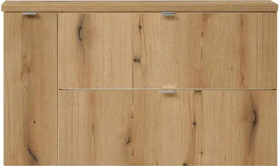 Zdjęcie produktu dla Szafka podumywalkowa "Skelbolu" podwieszana z 2 szufladami i 1 drzwiami o wymiarach 100 x 60 x 40 cm w kolorze dębu