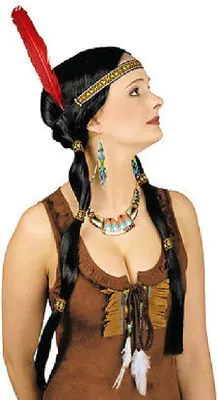 Produktbild von K11276106 schwarz Damen Krieger Perücke Kriegerin