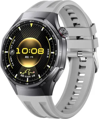 Obrázok produktu pre Silikónový remienok pre Huawei Watch GT 6 Pro Seamless Groove nastaviteľný sivý