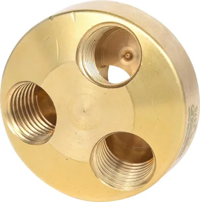 Zdjęcie produktu dla KS TOOLS 1/4" mosiężny 3-drożny rozdzielacz sprężonego powietrza 41 mm - 515.3375