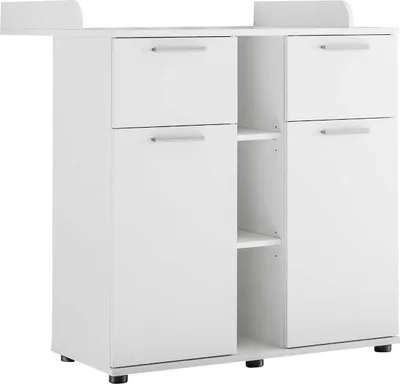 Produktbild von Wickelkommode - Weiß - B 89 cm - 2 Schubladen