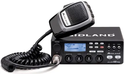 Zdjęcie produktu dla Midland Alan 48 Pro, Wielofunkcyjna usługa radiowa (MURS), 400 kan., 26.565 - 27.99125 MHz, LCD, 50 mm, 150 mm