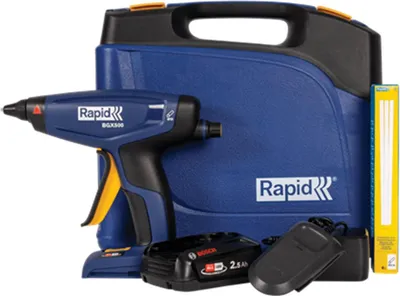 Obrázek produktu pro Rapid BGX500, Tavná lepicí pistole, 14,994 g/min, 1,2 cm, 3 min, Baterie, 2,5 Ah