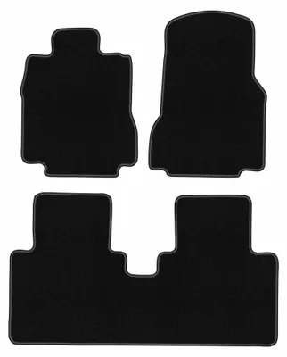 Zdjęcie produktu dla Dywaniki samochodowe welurowe BASIC do: Mercedes A W168 Family (2001-2005, minivan) czarne, z mocowaniami