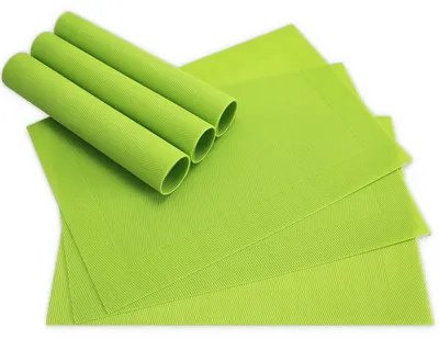 Immagine prodotto di Set di 6 tovagliette BORDA verde chiaro come tovagliette da tavola