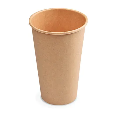Produktbild von 50x Heiß- und Kaltgetränkebecher Pappbecher braun 400ml 510ml 'XL' Ø 90mm