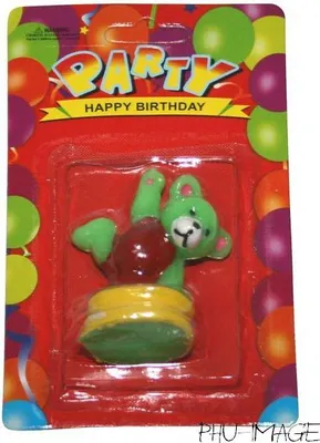 Produktbild von TEDDYBÄR Kuchenkerze 1 Stk.