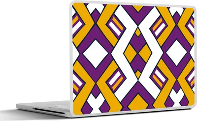 Produktbild von MuchoWow® Laptop Aufkleber Sticker Cover Gestaltung - Linie - Retro 30x22 cm - Laptop-Sticker