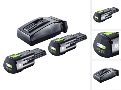 Obrázek produktu pro Festool energy set 2x BP 18 Li 3,0 Ergo I akumulátor 18 V 3,0 Ah / 3000 mAh Li-Ion ( 2x 577704 ) + nabíječka TCL 6 ( 201135 )