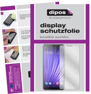 Zdjęcie produktu dla 1x Folia ochronna do HTC U19e przezroczysta folia ochronna wyświetlacza dipos