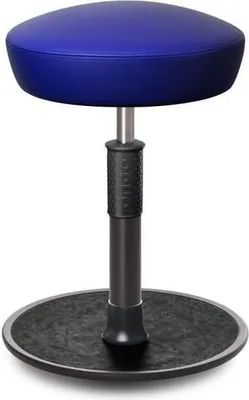 Produktbild von Sitz- Stehhocker Free Regular Hutsitz Boxmark Leder blau schwarz /schwarz.