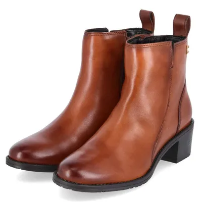 Image de Bottines pour femmes TT, en cuir lisse marron, taille 38